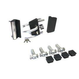 Slotset Ral 9005 tbv dubbele TPTDM - 90° - Exclusief grondgrendel Art. nr. SLOTS9005DP90GI prijs per Stuk(s) excl. BTW