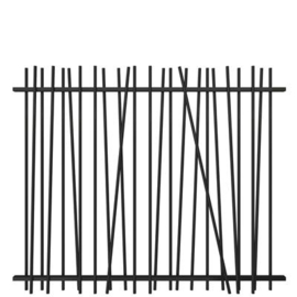 Spijlenvak Mykadoo pro 2000 - h.o.h. max. 110 mm - thermisch verzinkt en gecoat RAL9005 Art. nr. VAMYVV90052000  prijs per Stuk(s) excl. BTW