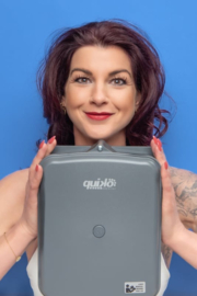 Quiko QK-CE2204uni print, sturing met kast en ontvanger, en 2 zenders compleet.voor Quiko Neo, Eon, Rotello, scarabeo, SUB, En Proteco Aster, Leader, Shark, en bijna alle andere 230v motoren. Art. 4102  (QU)