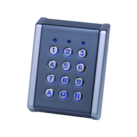 XPR codeKlavier opbouw, alu grijs, metaal toetsen, 1000 codes, 2 relais, BUS RS485 Art nr. COD4726  (NE)