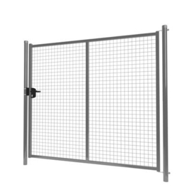 Enkele tuinpoortset met gaasvulling 2000x1800 - RAL7016 Art. nr. TPS7016200180S  prijs per Set excl. BTW