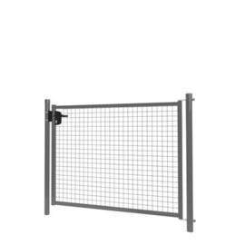 Enkele tuinpoortset met gaasvulling 1500x1250 - RAL7016 Art. nr. TPS7016150125S  prijs per Set excl. BTW