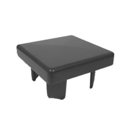 Paalkap aluminium 100x100 mm - RAL9005 Art. nr. PAALDA90051010S prijs per Stuk(s) excl. BTW