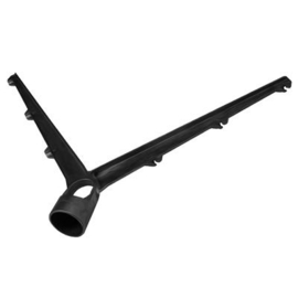 Puntdraadkop dubbel voor staander Ø60 | 2x 3-draads schuin 45° - RAL9005 Art. nr. PDKD3DR9005 prijs per Stuk(s) excl. BTW