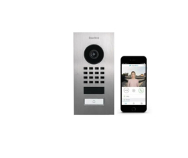 Doorbird D1101V IP videokit inbouw, incl. voeding + wifi  (HO)