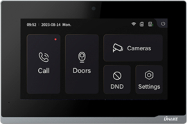 Dnake 2-draads binnenpost 7" Linux zwart met wifi cloudconnectie Art nr. DNK-E217W-2  (NE)