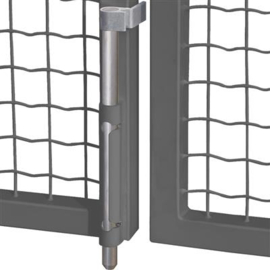Opbouwgrondgrendel met aluminium as - RAL7016 Art. nr. VSAK7016QF1BL prijs per Stuk(s) excl. BTW