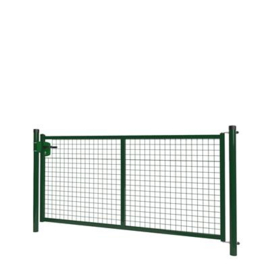 Enkele tuinpoortset met gaasvulling 2000x1000 - RAL6005 Art. nr. TPS6005200100S  prijs per Set excl. BTW