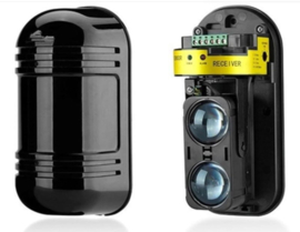 K Y-LPS 100 meter ir sensoren. 180 graden draaibaar, met NO en NC contact dus ook voor alle alarminstallaties te gebruiken.Art. 4180  (QU)