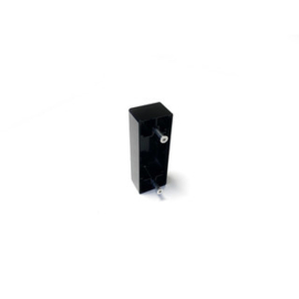 Aluminium adapter bakje voor platte profielen in combinatie met SSKZ QF slotvanger - Ral 9005 Art. nr. OSET9005 prijs per Stuk(s) excl. BTW