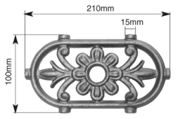 026-2~~SIERORNAMENT - DUBBELZIJDIG - 100 X 210