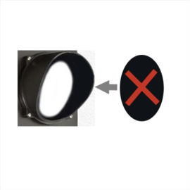 Vektor Lampvenster wit met kruis (niet voor LMP200) Art nr. LMP804  (NE)