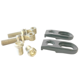 Opschroefbare scharnierset 180° voor DSM tuinpoort - RAL7016 Art. nr. SCHSETTP1807016