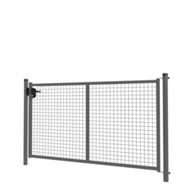 Enkele tuinpoortset met gaasvulling 2000x1250 - RAL7016 Art. nr. TPS7016200125S prijs per Set excl. BTW