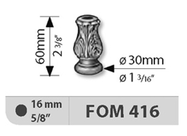 FOM416~~GIETIJZEREN SIERHULS
