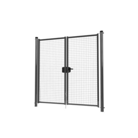 Dubbele tuinpoortset met gaasvulling 2000x2000 - RAL7016 Art. nr. TPD7016200200S prijs per Set excl. BTW