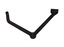 Knikarm links zwart buiten draaiend Optimus 250 Art nr. 105044  (SE)