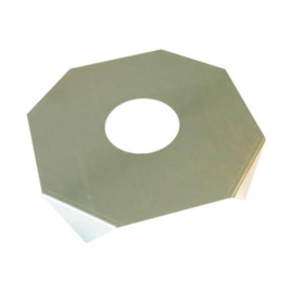 Maaiplaat 300x300x2 mm t.b.v Ø89 mm - elektrolytisch verzinkt Art. nr. MAAIT8930030015 prijs per Stuk(s) excl. BTW