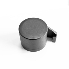 Eindpaaldop kunststof Ø60 met ophanghaak voor dubbelstaafmat Art. nr. PAALDOP900560HK-EIND prijs per Stuk(s) excl. BTW