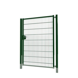 Enkele tuinpoortset met dubbelstaafmatvulling 1200x1800 - RAL6005 Art. nr. TPTDM60051218S prijs per Set excl. BTW