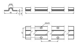 O-groef 1720061 ROAD 4m  (HO)