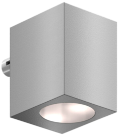 CUBE55-230V-SILV - Architecturale kubusvormige wandverlichting, 55mm breed, 230Vac ZILVER. Art nr. LOC1231 ZILV
