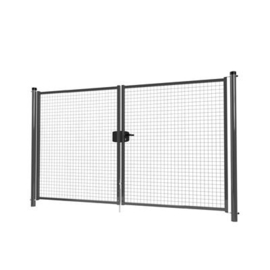 Dubbele tuinpoortset met gaasvulling 3000x1800 - RAL7016 Art. nr. TPD7016300180S prijs per Set excl. BTW