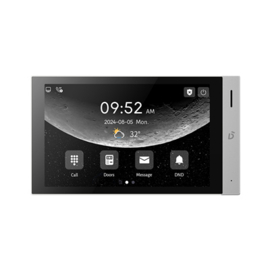 Dnake Full IP binnenpost 8" Android 10 zwart met Wifi Art nr. DNK-H616W  (NE)