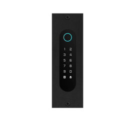 Fasttel FTBM26KF-QR | Codeklavier/Badgelezer/Bluetooth/NFC/QR lezer: 1 relais, Wiegand en Cloud. Bronze mat, inbouw, 62x188x30 mm (HO)