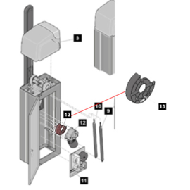 Sommer Eindschakelaar ALU/ASB-6010A/6010/5014A links Art nr. 104488  (SE)