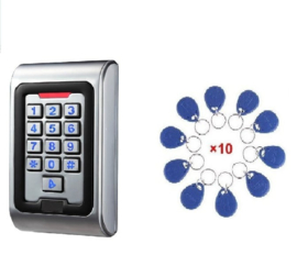 5x Codeclavier Kijzer S209 RVS Vandaalbestendig met 10 Jettons RFID en weerbestendig.IP 67, dus werkt zelfs onder water. Art. 0209, 10x Art. 0200  €91,95 p/st. (QU)