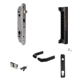Fortylock SET - krukken 3006G - cilinder 301254STDVSZ - afdekplaat 3020HYBSTD - slotvanger SFKPQF40 Art. nr. FORTYSET40PGP  prijs per Set excl. BTW