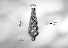 Z1502~~WARM GESMEDE TORS 14 X 175