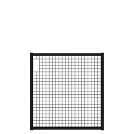 Tuinpoortvleugel 1200x1250 mm met gaasvulling - RAL9005 Art. nr. TPS9005120125  prijs per Stuk(s) excl. BTW