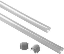 V2 slagboom Transparant beschermrubber voor RGB led - 6 x 1 m Art nr. BAV370