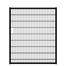 Tuinpoortvleugel 1500x1800 mm met dubbelstaafmatvulling - RAL9005 Art. nr. TPTDM9005150180 prijs per Stuk(s) excl. BTW