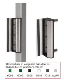 SAKLQF2-9005~~P00012525-9005 - Slotvanger profiel vkt 40mm-quick fix-zwart