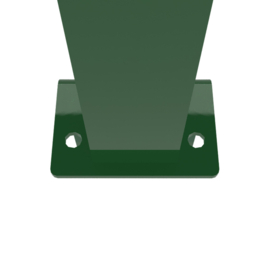 Staander 60x60 mm op L-voetplaat - 1100 mm - RAL6009 Art. nr. PLV600960602110 prijs per Stuk(s) excl. BTW