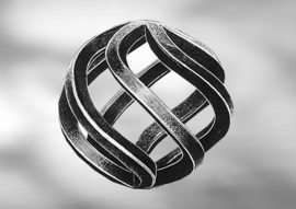 Z1153~~RONDE GESMEDE TORS 115MM.