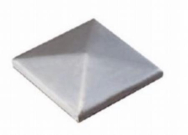 165I-30~~VIERKANTE PAALKAP INOX 30MM