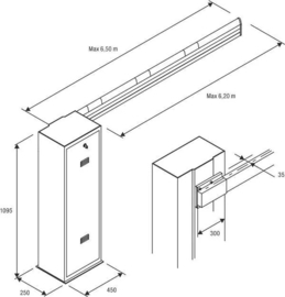 Slagboominstallatie VE.650  (PO)