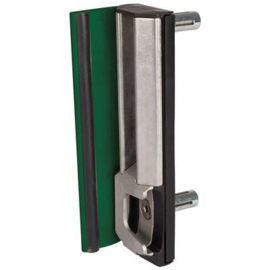 Veiligheidsslotvanger RVS voor poortprofiel 40-60 mm - slagplaat RAL 6005 Art. nr. SHKL6005QF2K prijs per Stuk(s) excl. BTW