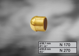 N170~~NEW-YORK - MESSING EINDKAP -Ø38.1