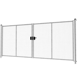 Dubbele tuinpoortset met gaasvulling 4000x1800 - verzinkt Art. nr. TPDVV400180S prijs per Set excl. BTW