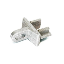 Spijlenhekwerk aluminium inslagprop 50x30 mm - aluminium Art. nr. SVPVPALU5030 prijs per Stuk(s) excl. BTW