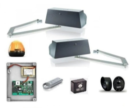 Quiko Spider met 230v 2204uni sturing ,set 2 motoren, tot 5 meter poort-vleugel, knikarm motoren voor grote penanten. tot 1 meter dik.  Geen middenstop nodig.Art.0730  (QU)