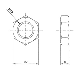 189-M18~~VERZINKTE TEGENMOER M18