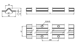 V-groef 1700161 TRAIL 6m  (HO)