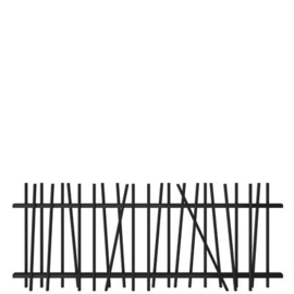 Spijlenvak Mykadoo pro 1000 - h.o.h. max. 110 mm - thermisch verzinkt en gecoat RAL9005 Art. nr. VAMYVV90051000 prijs per Stuk(s) excl. BTW