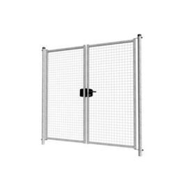 Dubbele tuinpoortset met gaasvulling 2000x2000 - verzinkt Art. nr. TPDVV200200S  prijs per Set excl. BTW